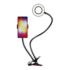 DBLUE - Soporte Celular Escritorio Con Aro Led Con Control Luz - Ps