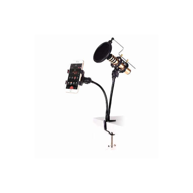 DBLUE - Soporte De Micrófono Y Celular Para Escritorio - Ps