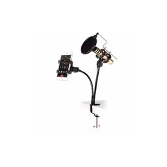 DBLUE - Soporte De Micrófono Y Celular Para Escritorio - Ps