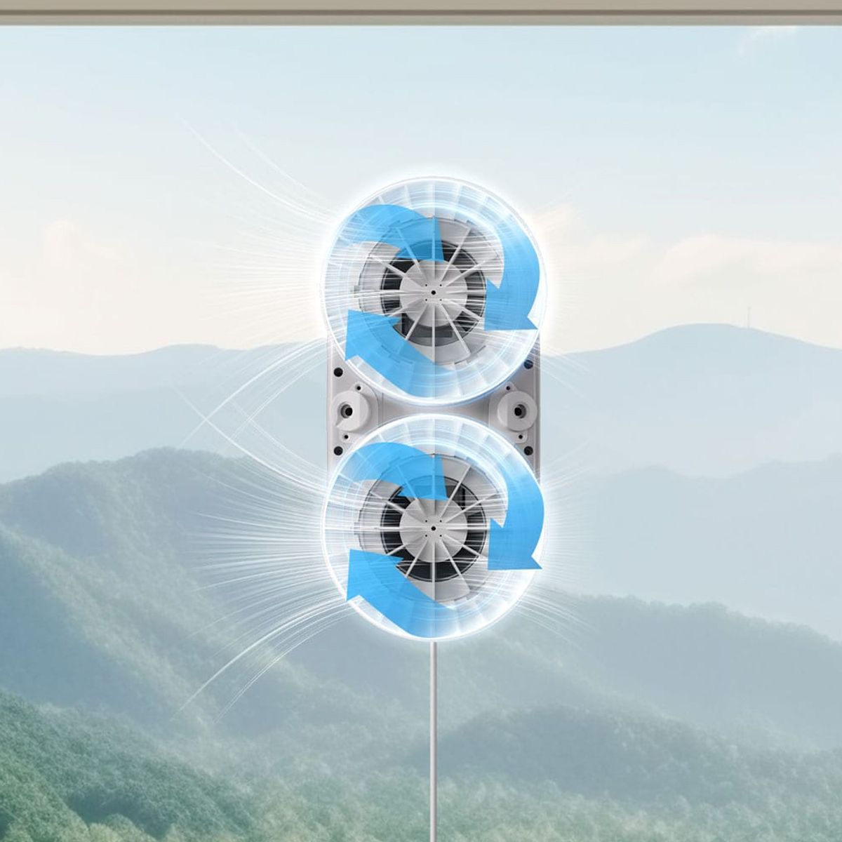 HUTT - HUTT Robot Limpia Vidrios DDC56 3000PA Succion 60ml agua