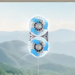 HUTT - Robot Limpia Vidrios DDC56 3000PA Succion 60ml agua