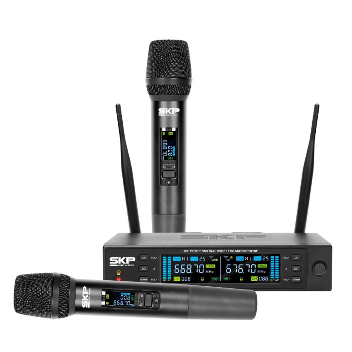 SKP - Microfono Inalambrico Doble Profesional Skp CLARITY II