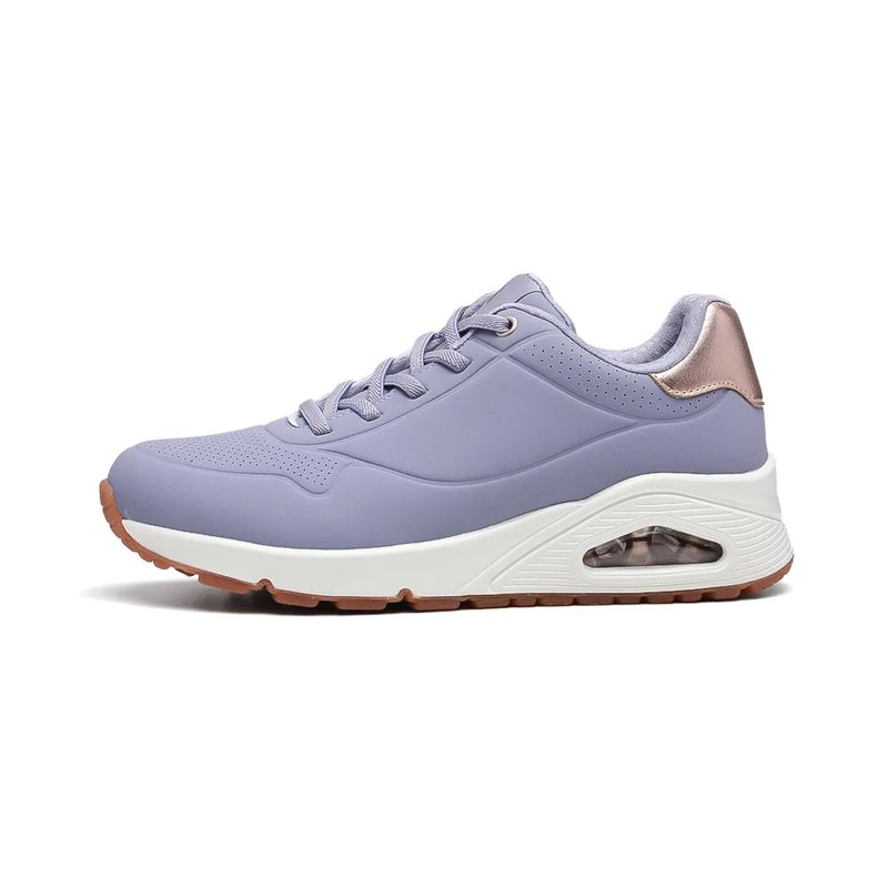 SKECHERS - Zapatillas Mujer Uno-Shimmer Away Skechers LilasBlancas