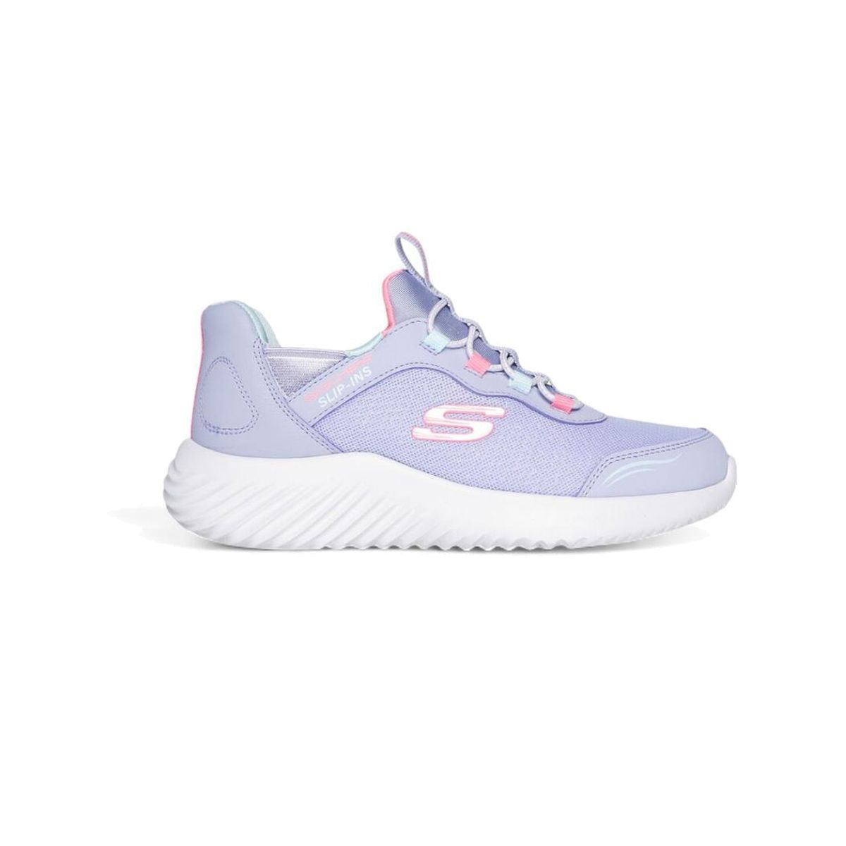 SKECHERS - Zapatillas Joven Bunder Simple Cute Skechers Lilas/Blancas
