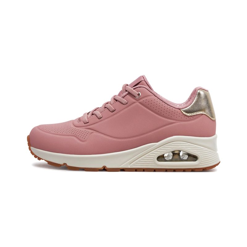 SKECHERS - Zapatillas Mujer Uno-Shimmer Away Skechers  RosadasBlancas
