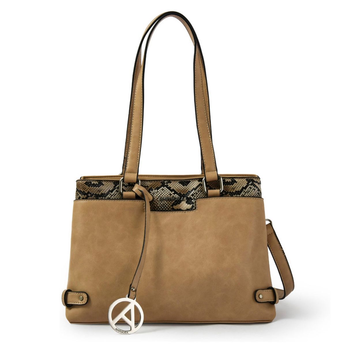 AMPHORA - Cartera Tote Mediana Malgaria Beige Amphora