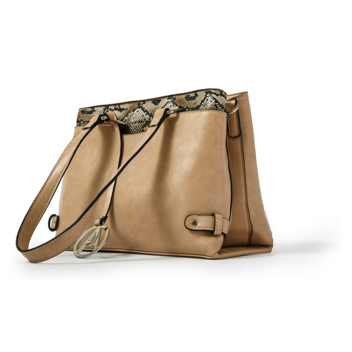 AMPHORA - Cartera Tote Mediana Malgaria Beige Amphora