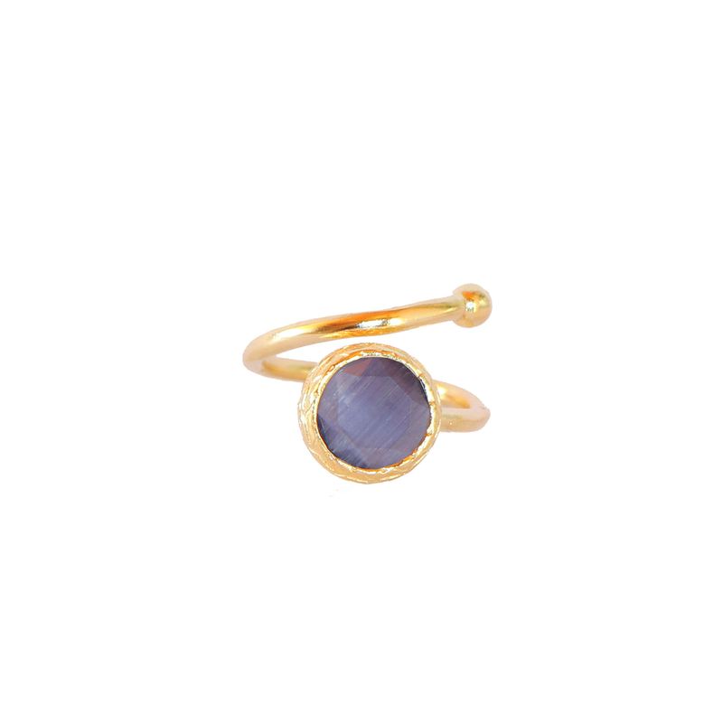TURKUAZ - Anillo ajustable Bruma Morado