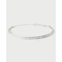 PDPAOLA - Pulsera cadena de plata sparkle