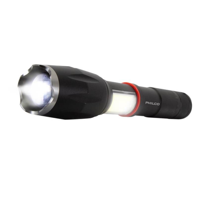 PHILCO - Linterna Led Tipo Cree 2 Luces Philco 1000 lúmenes - Blanco