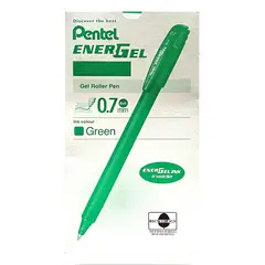 PENTEL - Roller Lapiz Gel Makkuro 07mm Verde - 12uni