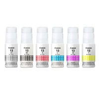 Pack X6 Tintas Gi-13 BkCMY Gr R Original Pixma G510 G610