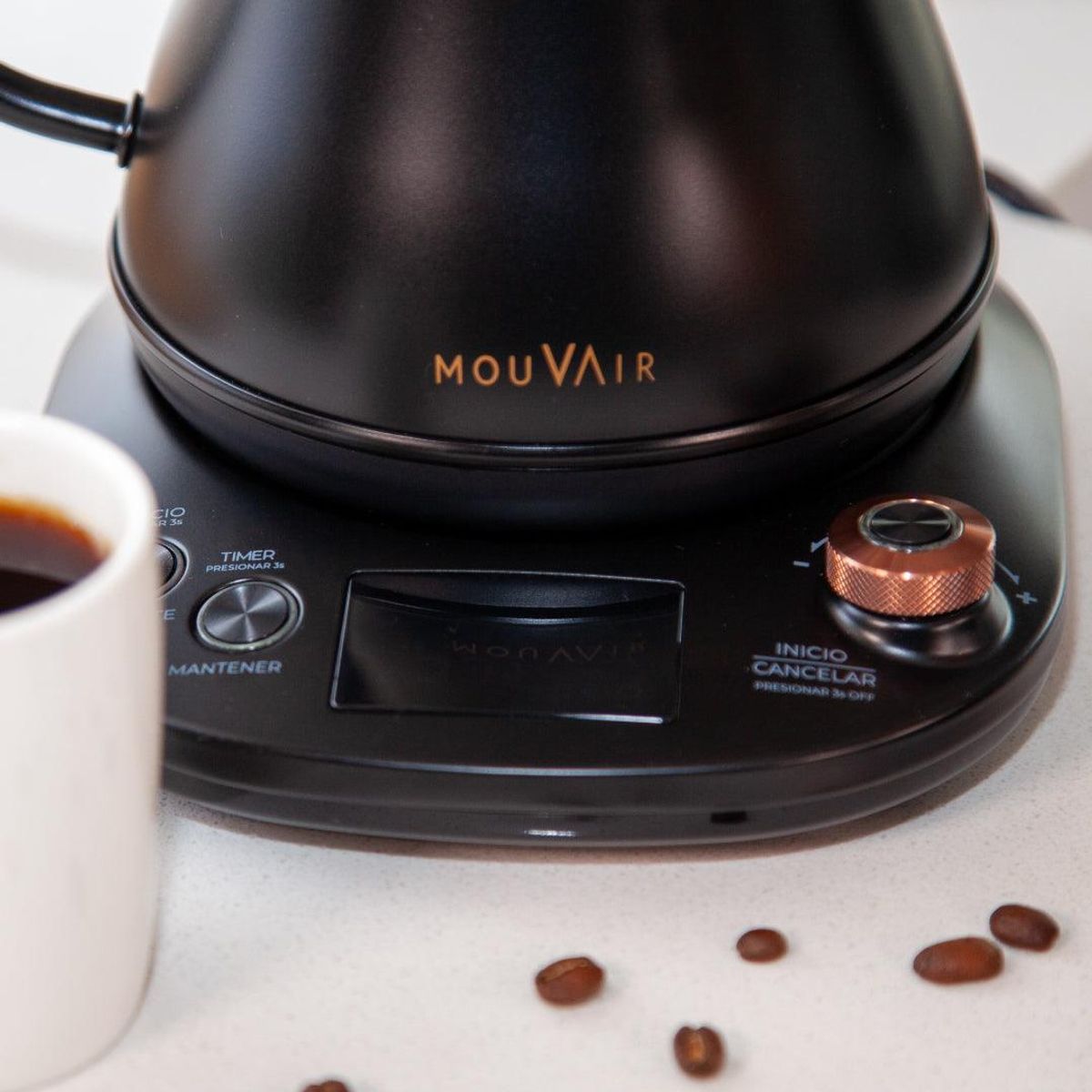 MOUVAIR - Olla Eléctrica Multifuncional + Hervidor Inteligente Mouvair Swan