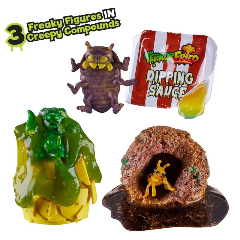BOING TOYS - Terror Fried Juego Caja Hamburguesa 3 Figuras Coleccionables