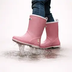 COYOTE KIDS - Bota de agua rosa ribete blanco - Rosa