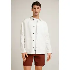 PERRY ELLIS - Sobrecamisa Hombre Casual Crudo