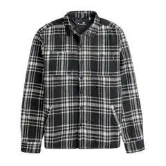HURLEY - Camisa Union Plaid Black White - Negro