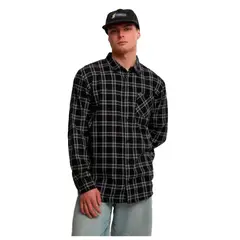 HURLEY - Camisa Union Plaid Black - Negro