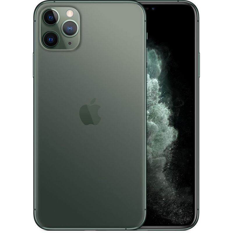 APPLE - iPhone 11 Pro Max 64gb Medianoche Verde unlocked Reacondicionado