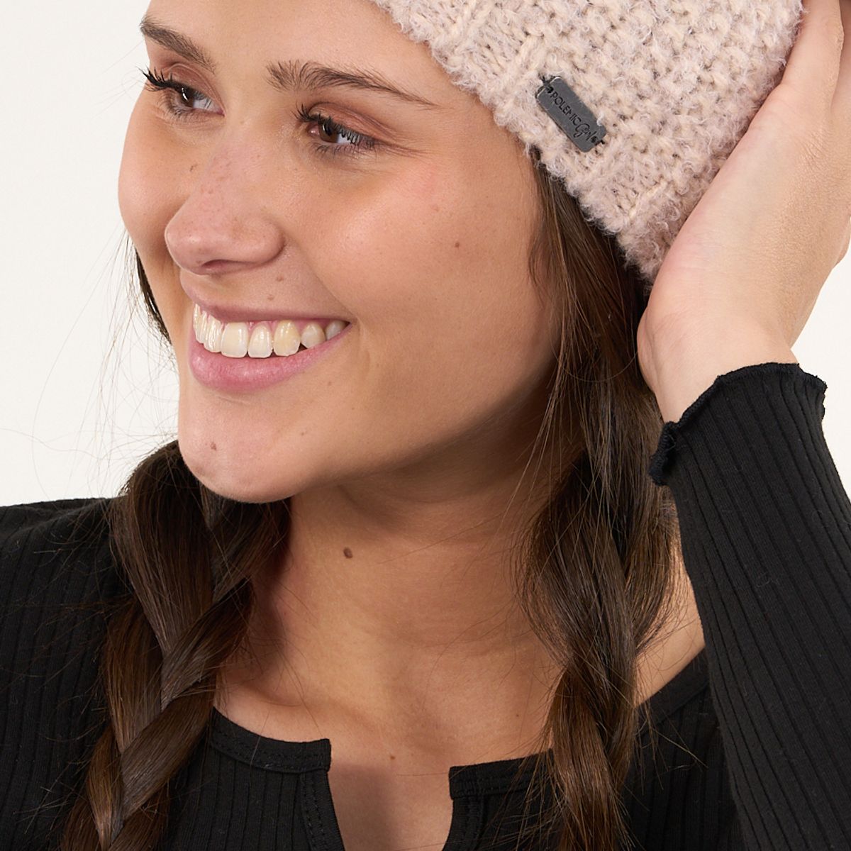 POLEMIC - Gorro De Lana Mujer Color Solido Tejido Relajado Polemic