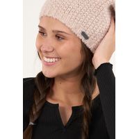 Gorro De Lana Mujer Color Solido Tejido Relajado