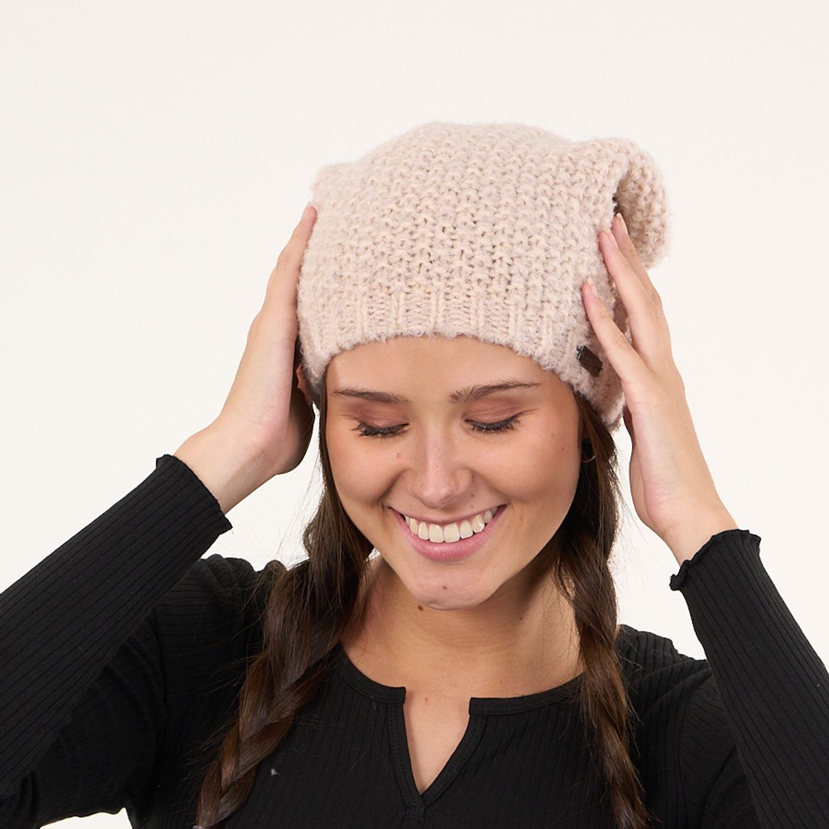 POLEMIC - Gorro De Lana Mujer Color Solido Tejido Relajado Polemic