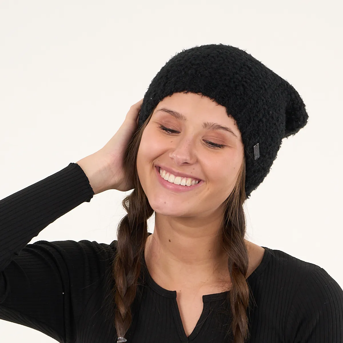 POLEMIC - Gorro De Lana Mujer Color Solido Tejido Relajado Polemic
