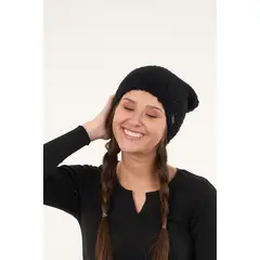 POLEMIC - Gorro De Lana Mujer Color Solido Tejido Relajado