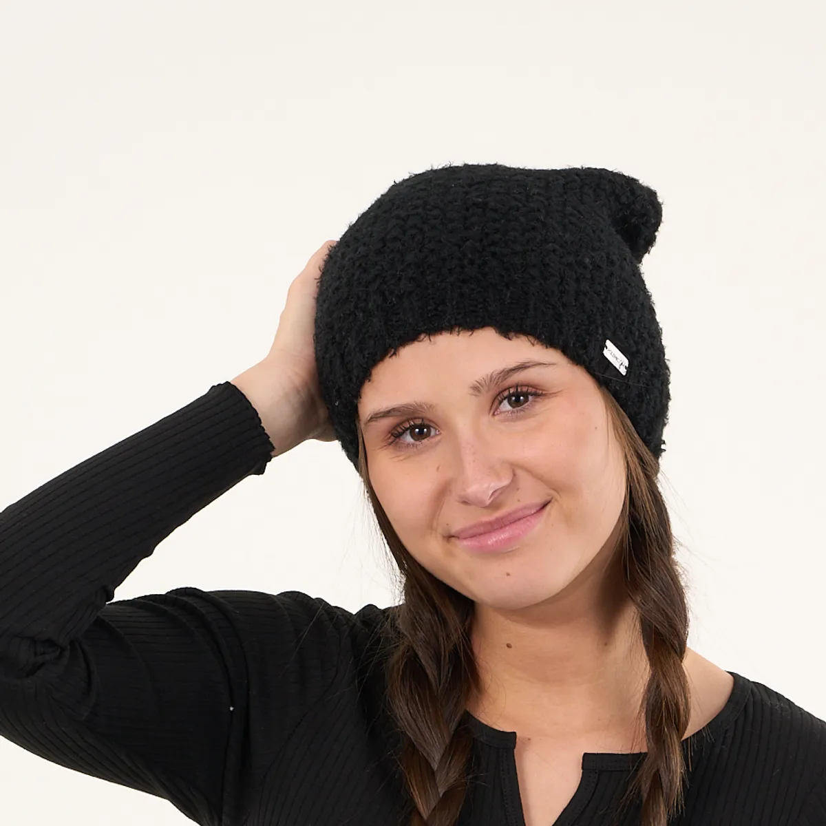 POLEMIC - Gorro De Lana Mujer Color Solido Tejido Relajado Polemic