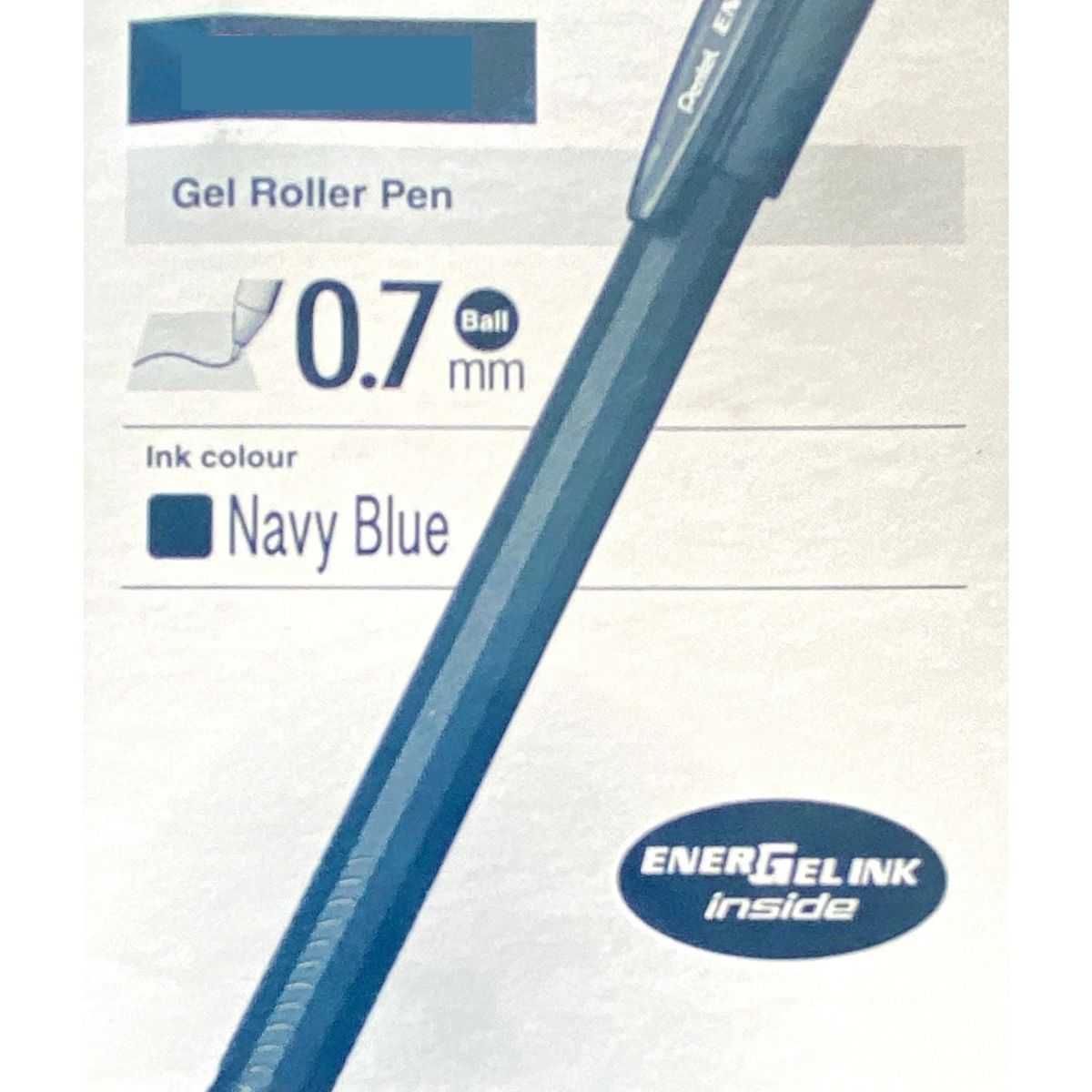 PENTEL - Roller Lapiz Gel Pentel Makkuro 07mm Navy B + Rojo - 24uni