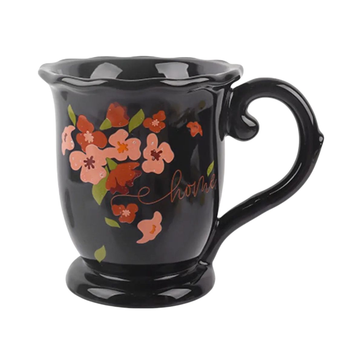 GENERICO - Taza Tipo Vintage Flores 300ml