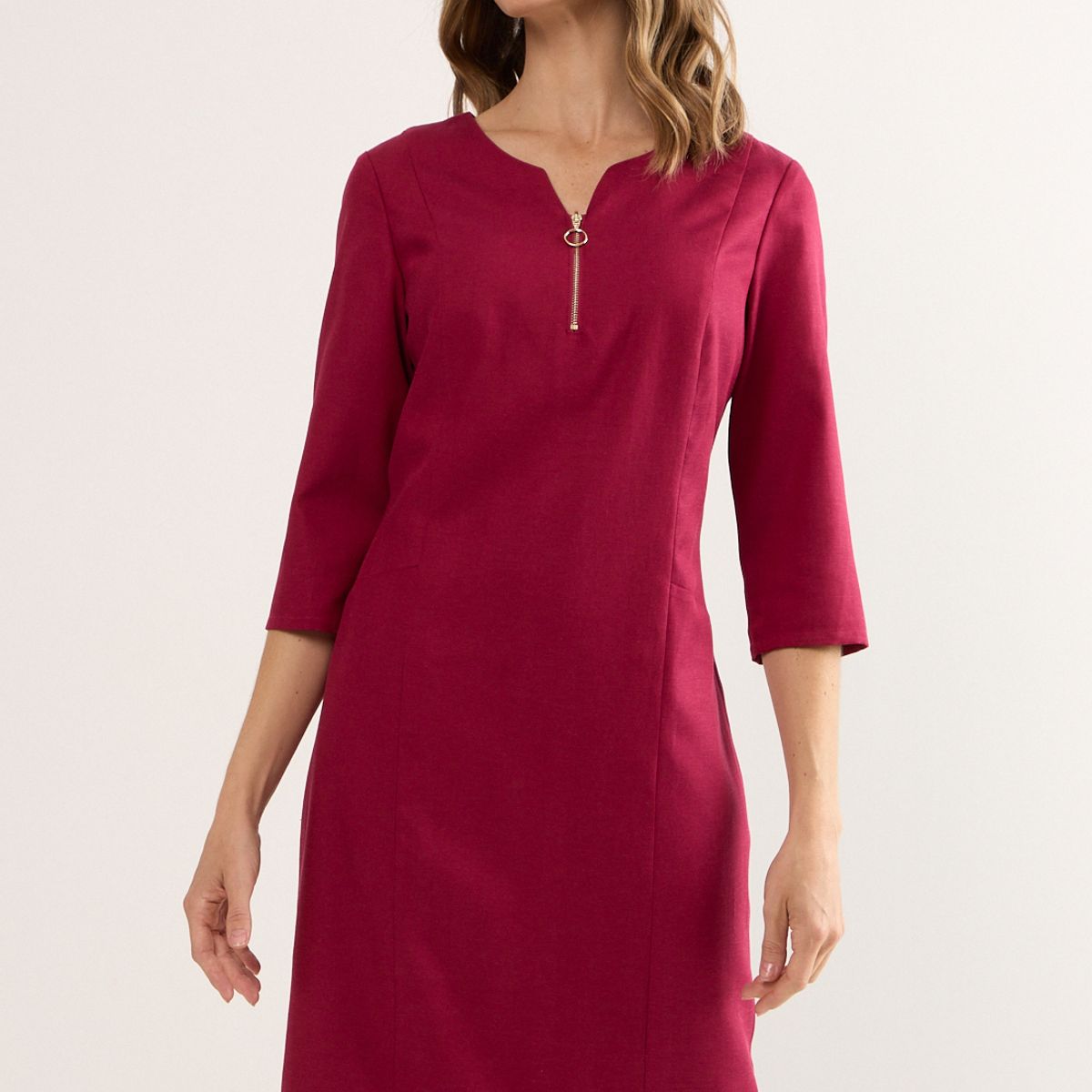 MA GRIFFE - Vestido Corto Mujer Fucsia Magriffe
