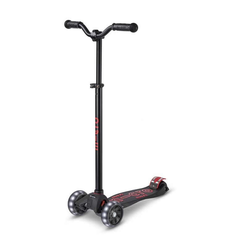 MICRO - Scooter Micro Maxi Deluxe Pro Led NegroRojo