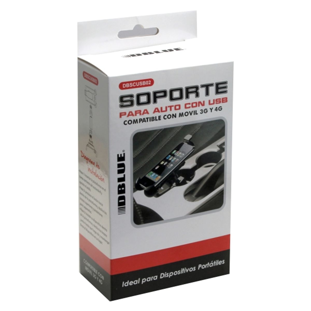 DBLUE - Soporte Celular Con 2 Conectores Usb De 5v - Ps