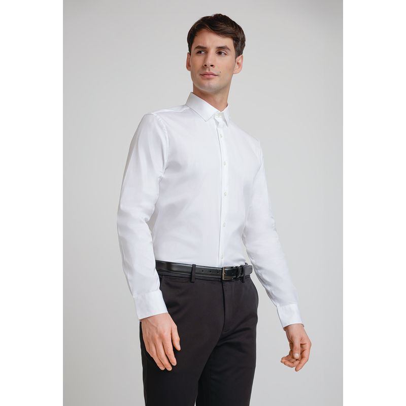PERRY ELLIS - Camisa Hombre Smart Blanco