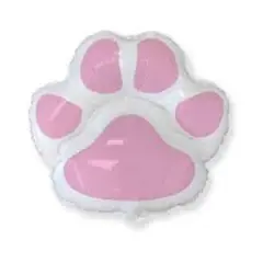PARTYGLOBOS - Globo De Aluminio Para Mascota Modelo Patita Rosa