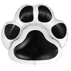 PARTYGLOBOS - Globo De Aluminio Para Mascota Modelo Patita Negro