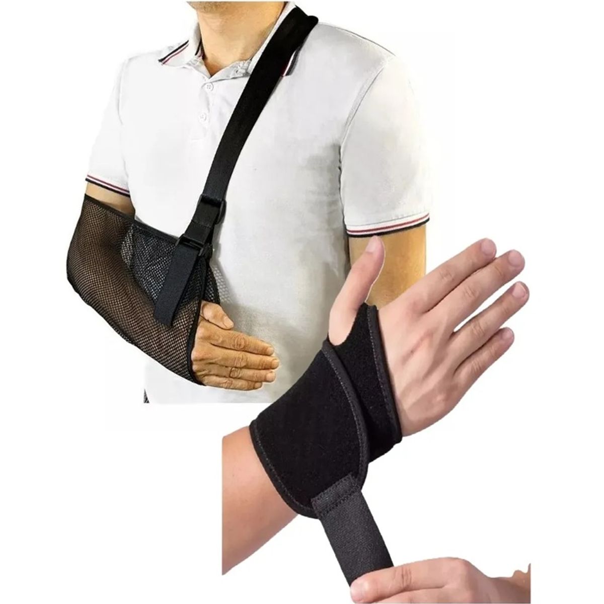 GENERICO - Cabestrillo Para Brazo Adulto Muñequera Ajustable Inmovilizador