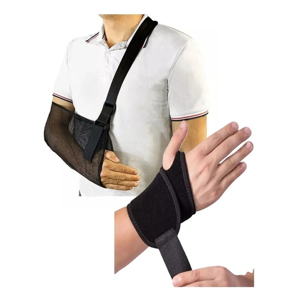 GENERICO - Cabestrillo Para Brazo Adulto Muñequera Ajustable Inmovilizador