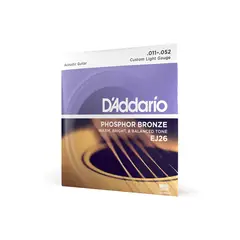 DADDARIO - Set cuerdas de Phosphor Bronze EJ26 Custom Light