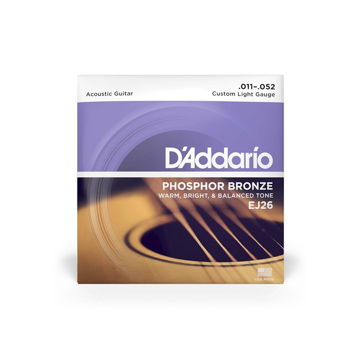 DADDARIO - Set cuerdas de Phosphor Bronze Daddario EJ26 Custom Light