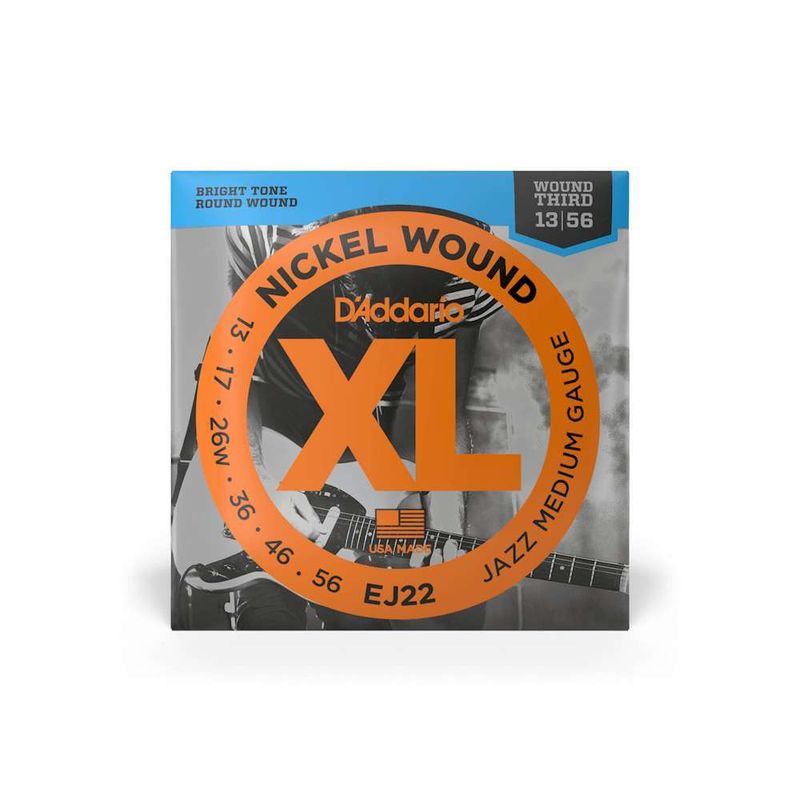 DADDARIO - Cuerdas para guitarra eléctrica Daddario 13-56 EJ22