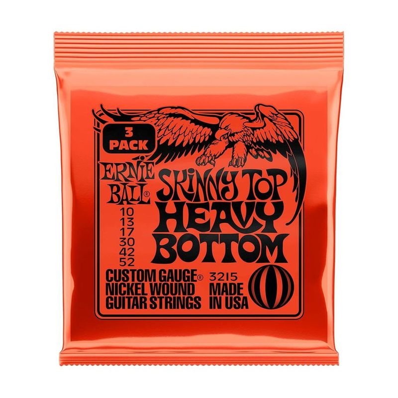 ERNIE BALL - Pack 3 sets cuerdas guitarra eléctrica Ernie Ball10-52 3215