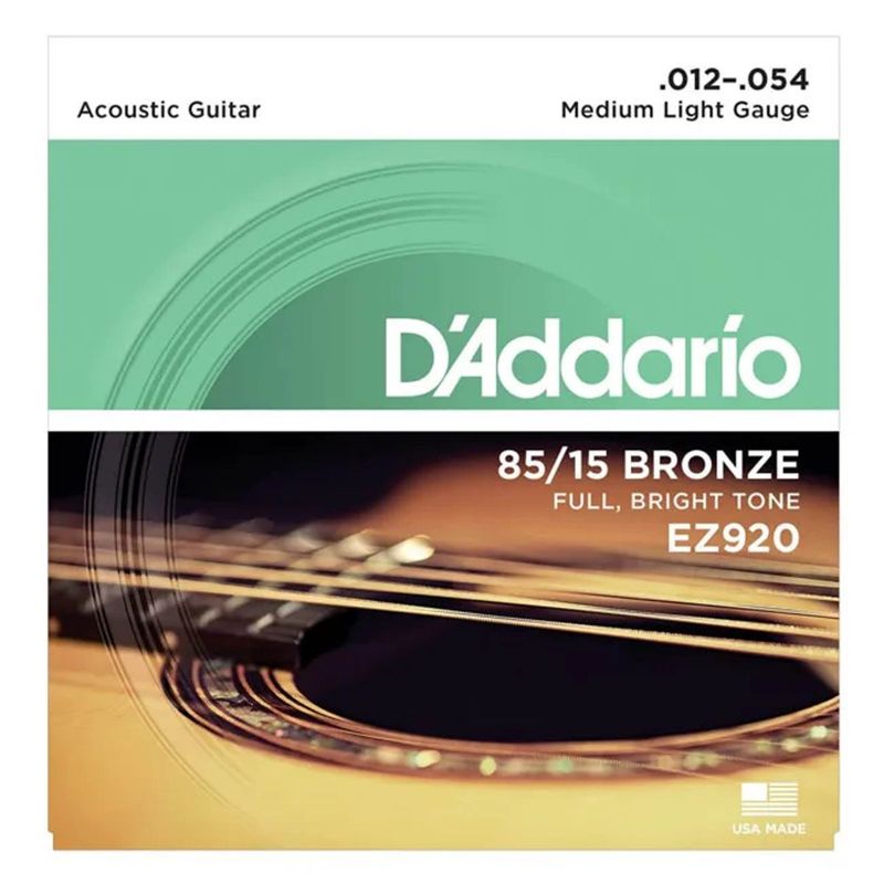 DADDARIO - Set de cuerdas Acústica Metálica Daddario EZ920 Med 12-54