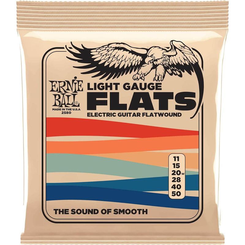ERNIE BALL - Cuerdas guitarra eléctrica Ernie Ball P02580 flatwound 11-50