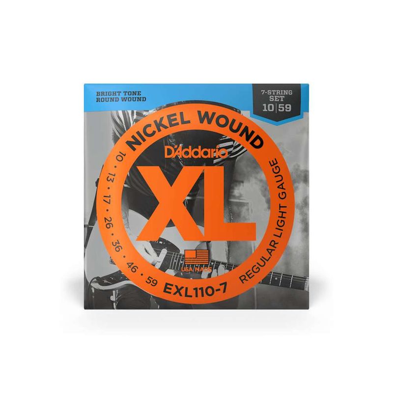 DADDARIO - Cuerdas para guitarra eléctrica Daddario 10-59 EXL110-7