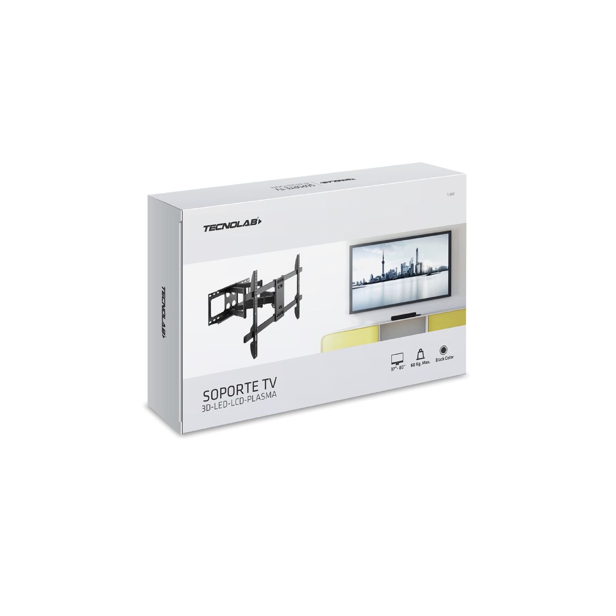 TECNOLAB - Soporte Tv Doble Brazo De 37 A 80 Pulgadas - PS