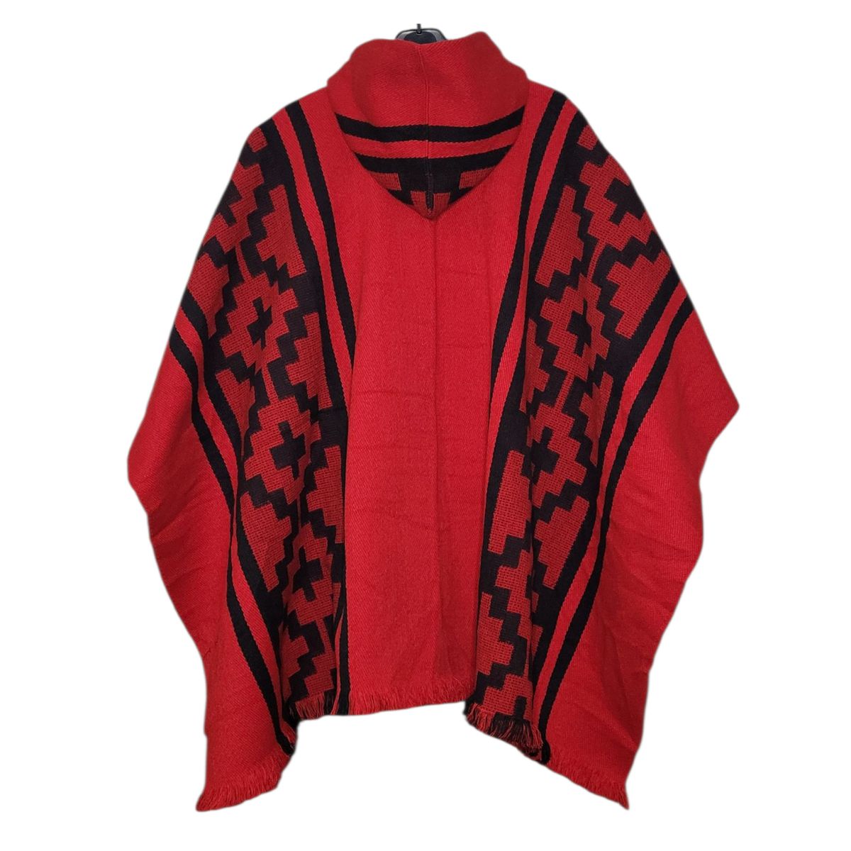 MORLAN - Poncho de Alpaca Lana Ecuatoriana Capucha