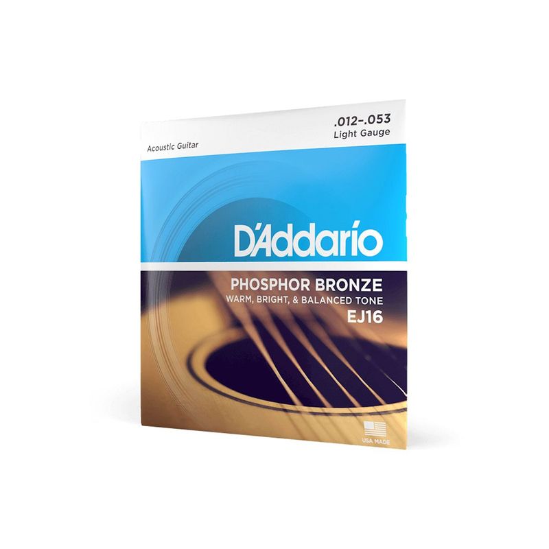 DADDARIO - Set de cuerdas de Phosphor Bronze Daddario EJ16 Light