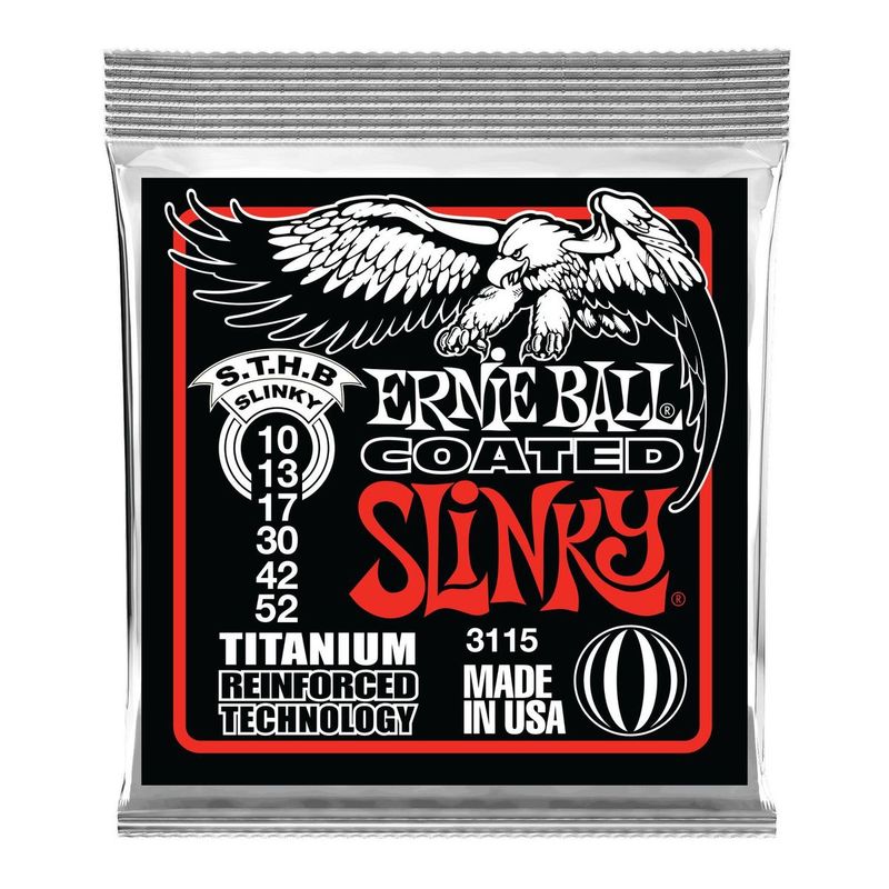 ERNIE BALL - Cuerdas guitarra eléctrica Ernie Ball 10-52 Coated RPS 3115